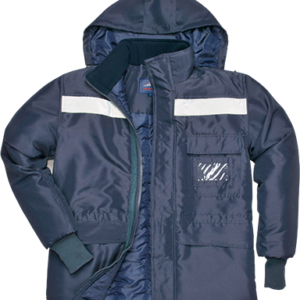 Cold Store Jacket, Portwest cold resistant jacket, navy cold store jacket