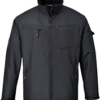 Portwest jacket, black mens jacket, zinc mens jacket