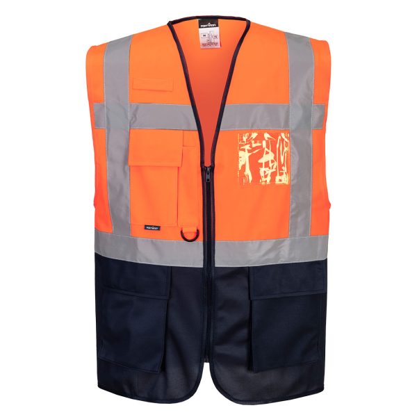 Warsaw Hi-Vis Contrast Executive Vest - Image 3
